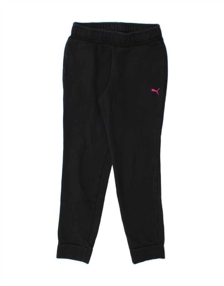 PUMA Womens Tracksuit Trousers Joggers UK 8 Small  Black Vintage Puma and Second-Hand Puma from Messina Hembry 