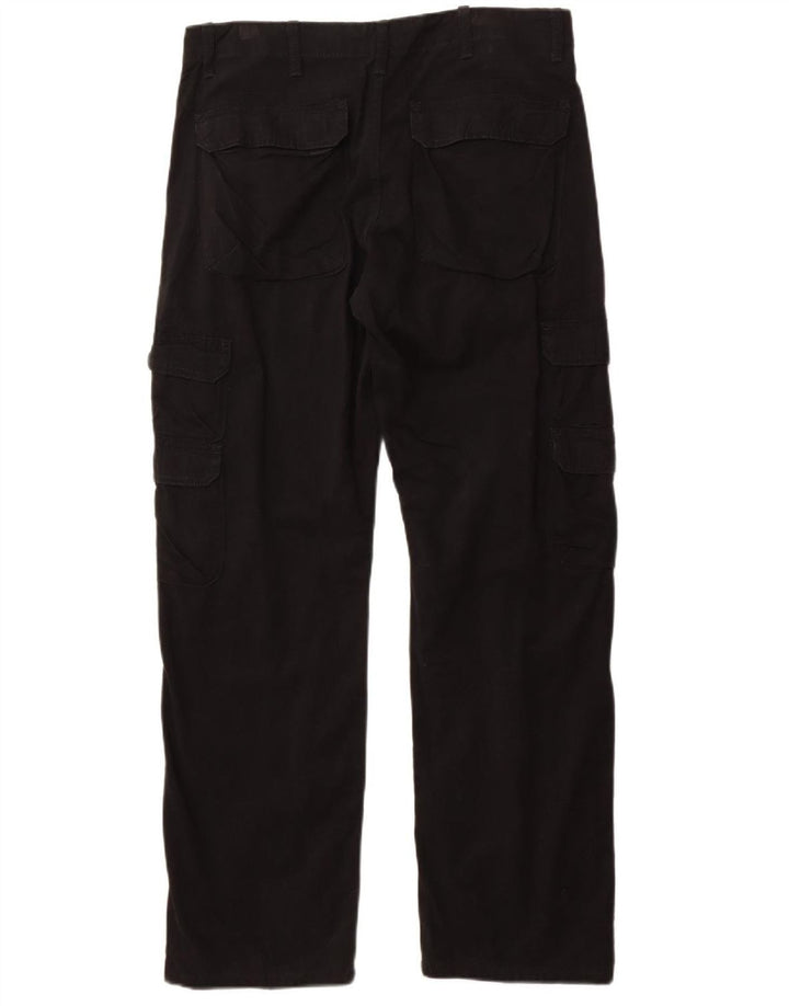 Wrangler Pantalones cargo rectos para hombre W34 L32 Algodón negro