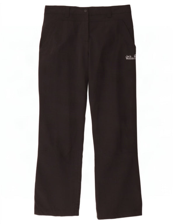 Jack Wolfskin Pantalones cortavientos para mujer UK 12/14 Medium W32 L30 Negro
