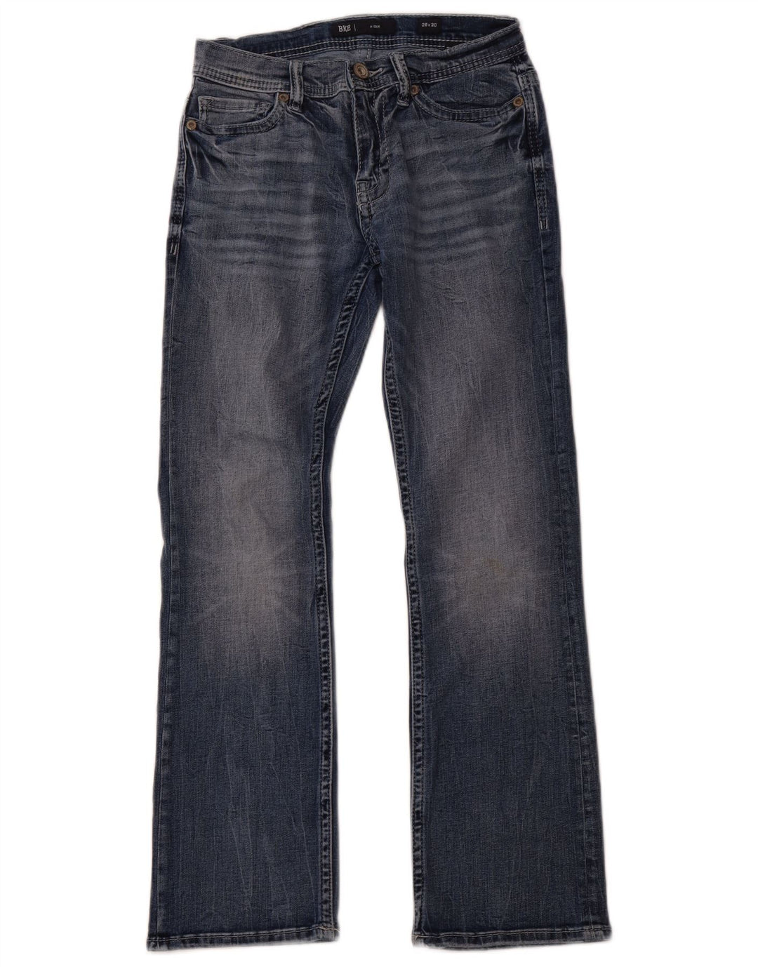 BKE Vaqueros Aiden Bootcut para mujer W28 L30 Algodón azul marino