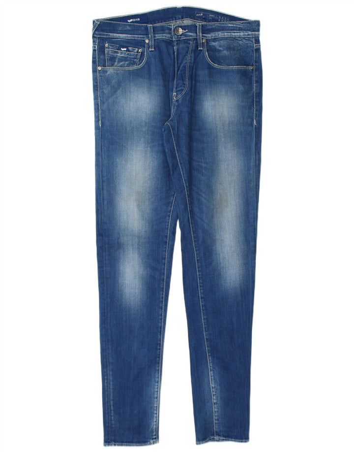 Vaqueros ajustados para hombre Gas W32 L34 Algodón azul