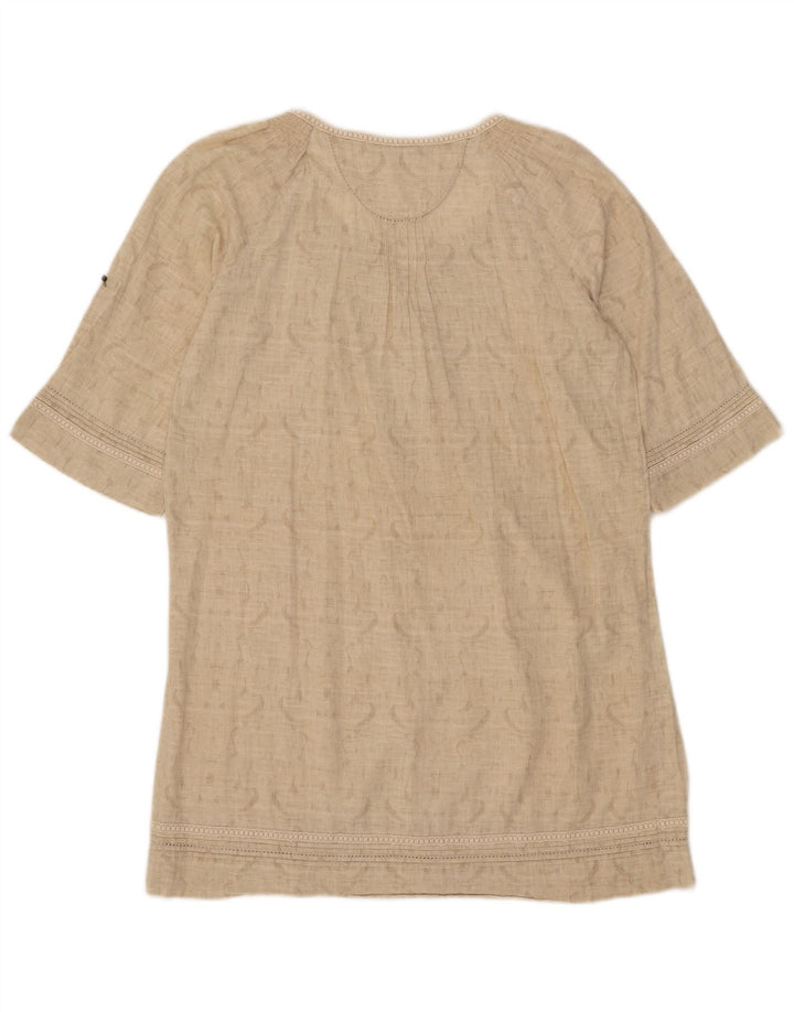 Zara Mujer Vestido De Tienda Extragrande UK 10 Small Beige