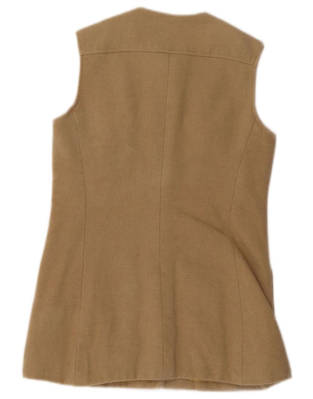 JAEGER Chaleco utilitario para mujer UK 10 Small Beige Wool