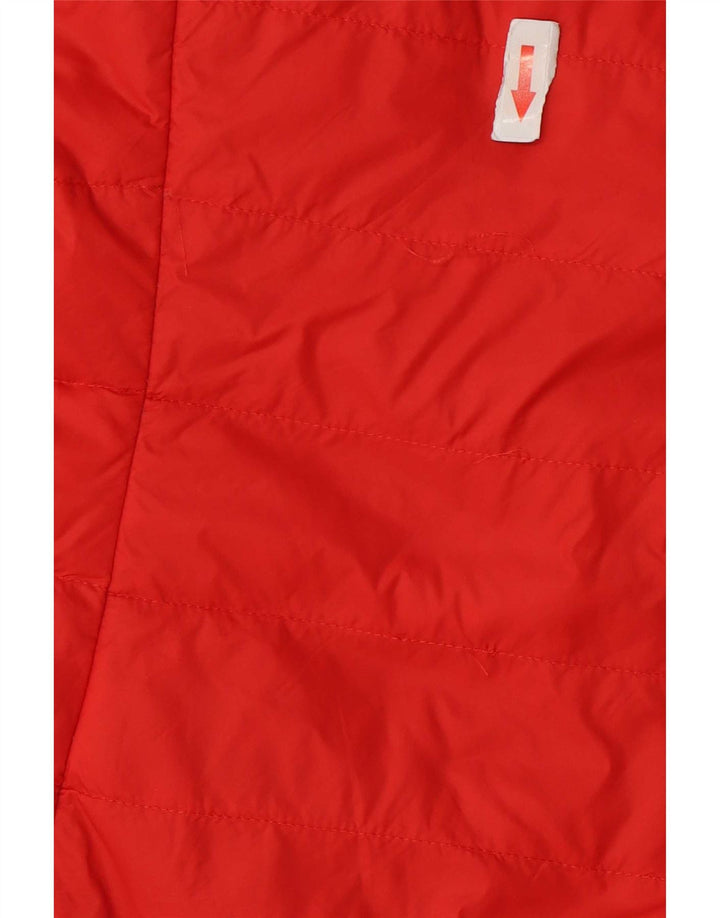 Marks & Spencer Chaleco acolchado con capucha para mujer UK 40 Mediano Rojo Poliamida