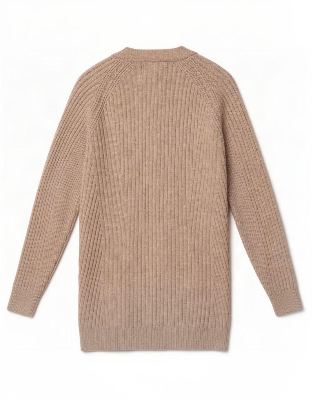 Marks & Spencer Suéter tipo cárdigan abierto para mujer UK 10 Small Beige Poliéster