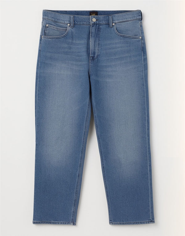 Vaqueros Lee Mujer Rectos W34 L29 Algodón Azul