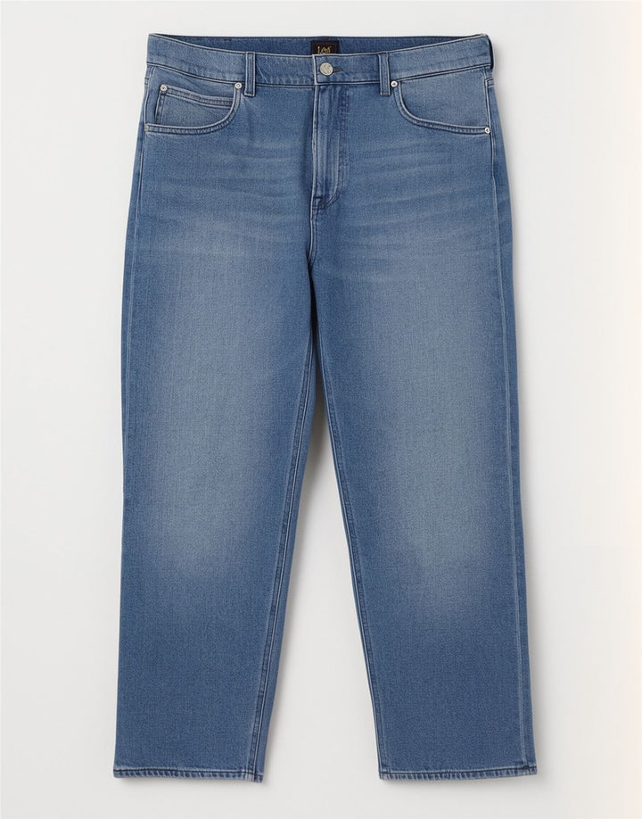 Vaqueros Lee Mujer Rectos W34 L29 Algodón Azul
