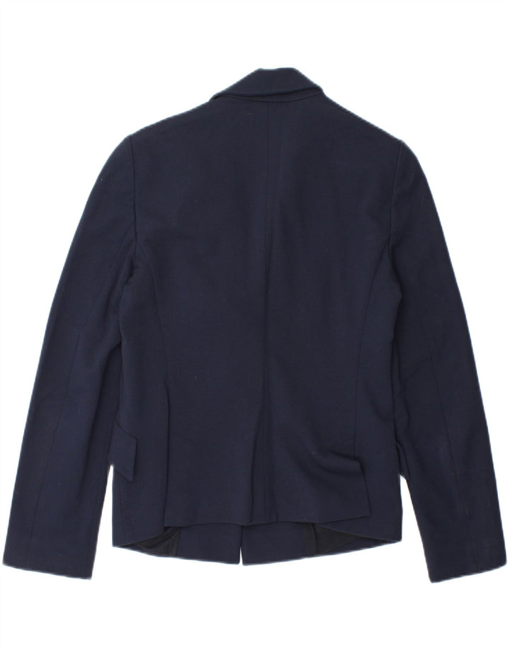 Emporio Armani Chaqueta tipo blazer con 1 botón para mujer UK 10 Small Azul marino