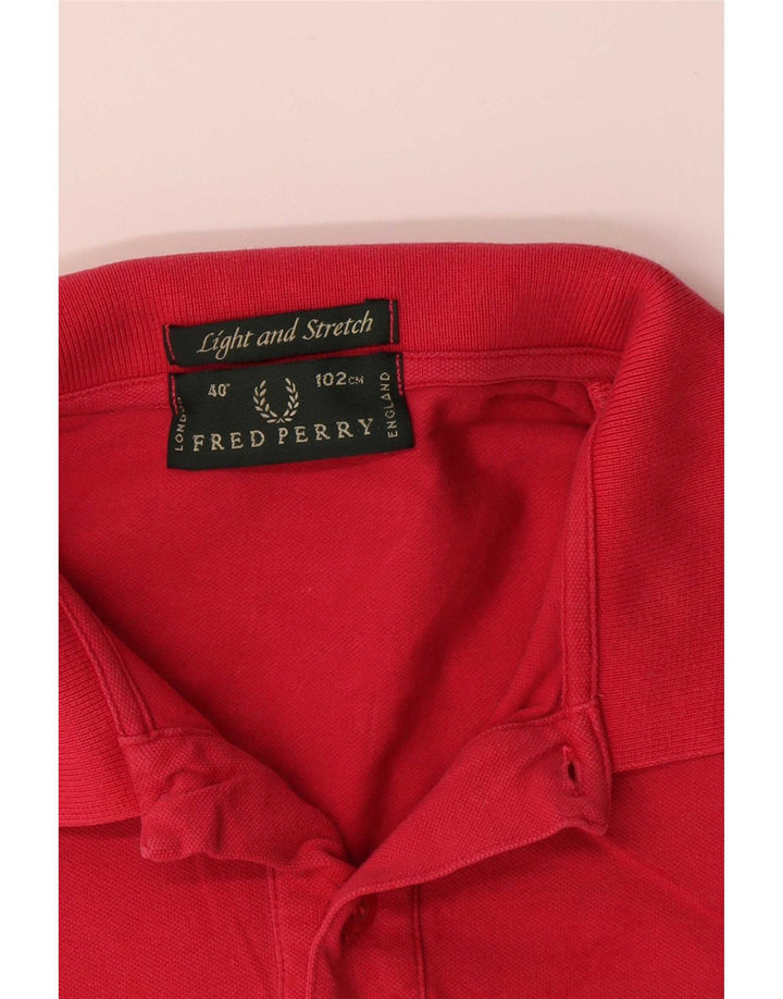 Polo Fred Perry Hombre Algodón Rojo Medio