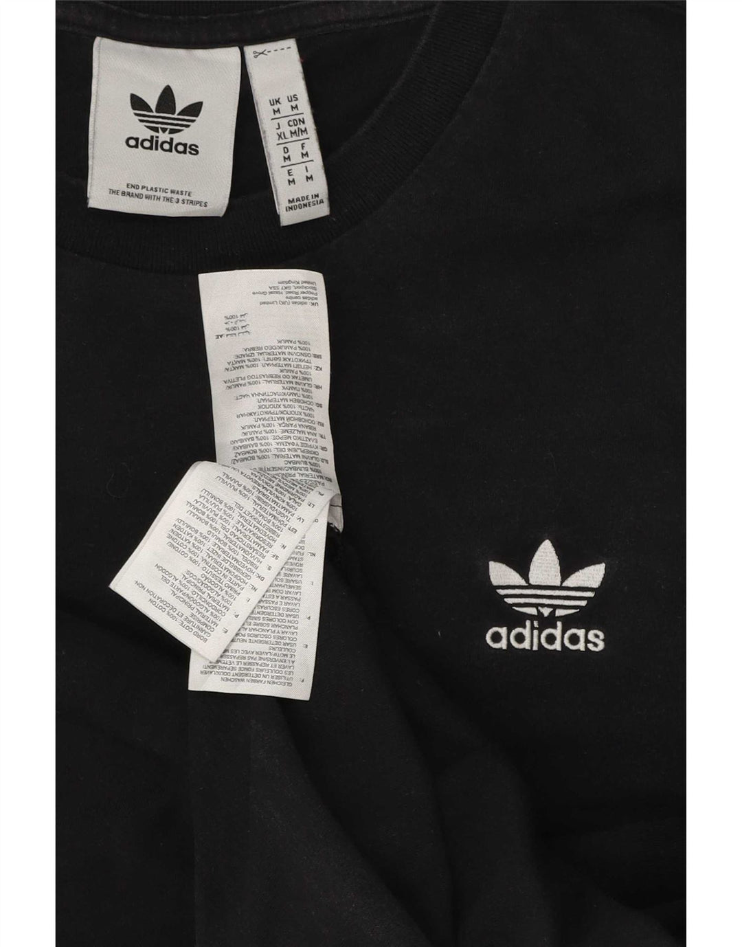 Camiseta Adidas Hombre Top Medium Negro Algodón