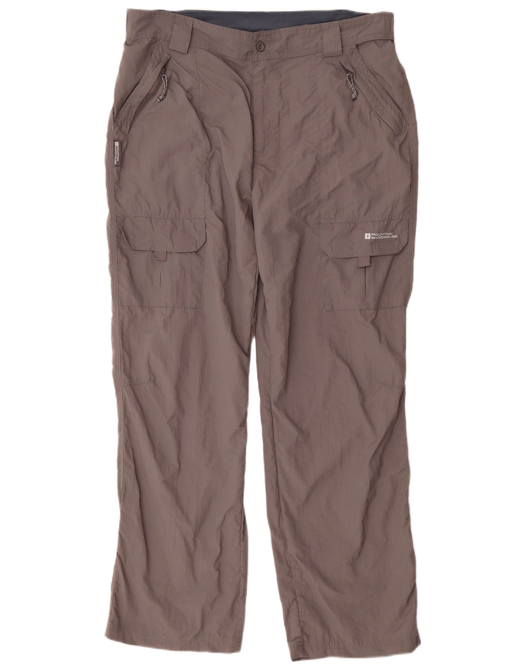 Pantalones cargo rectos para hombre de Mountain Warehouse W36 L31 Nylon gris