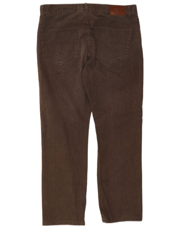 Gant Vaqueros rectos para hombre W35 L29 Algodón marrón