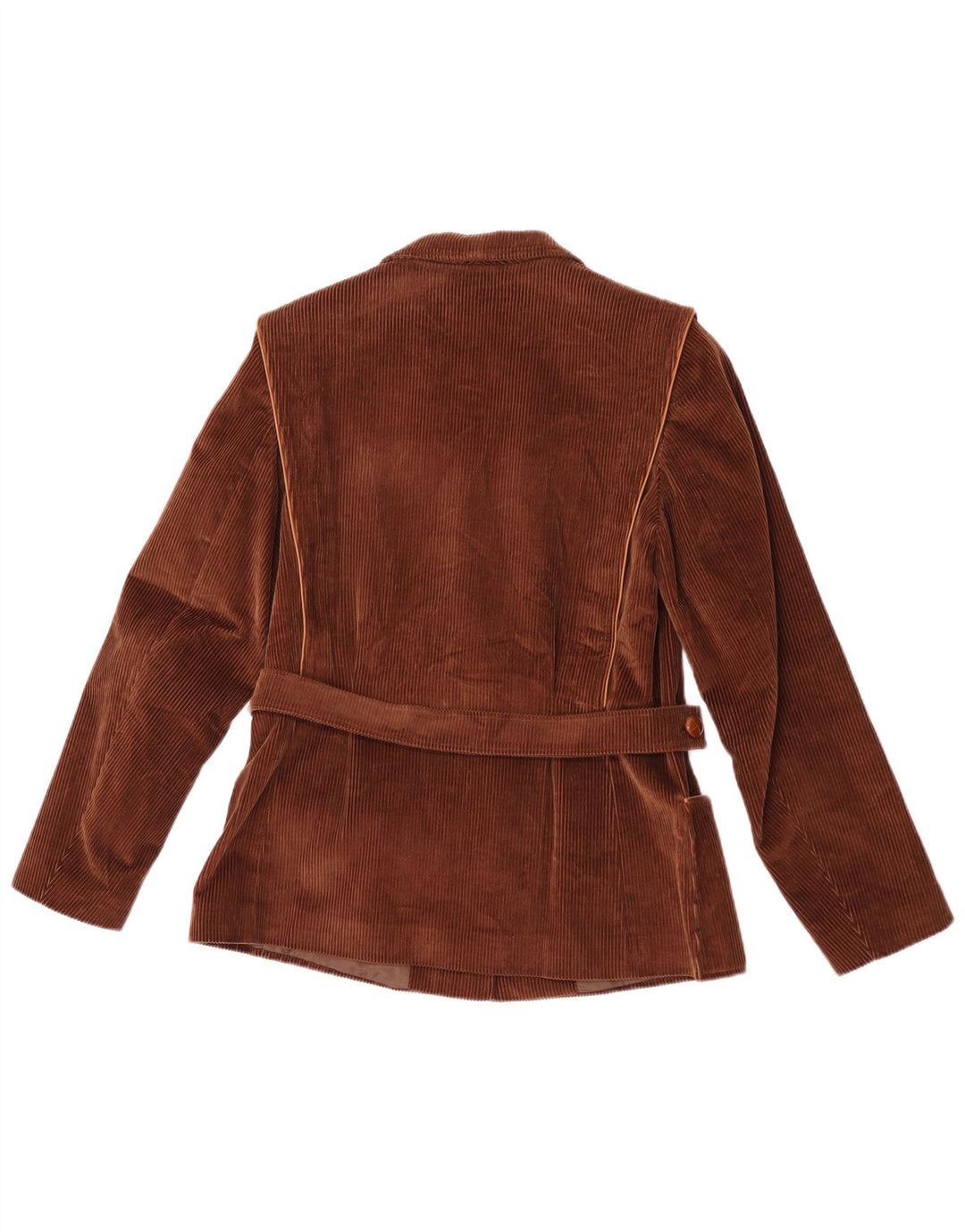 Carol Chaqueta Blazer de Pana con 2 Botones para Mujer IT 42 Algodón marrón Medio