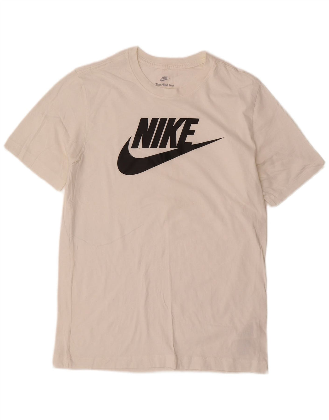Nike Camiseta gráfica para hombre Top mediano de algodón blanco