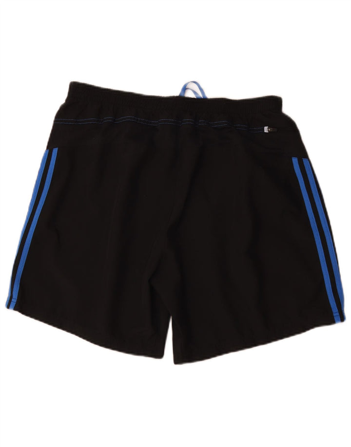 Adidas Mens Climalite Sport Shorts Grande Negro Colorblock Poliéster