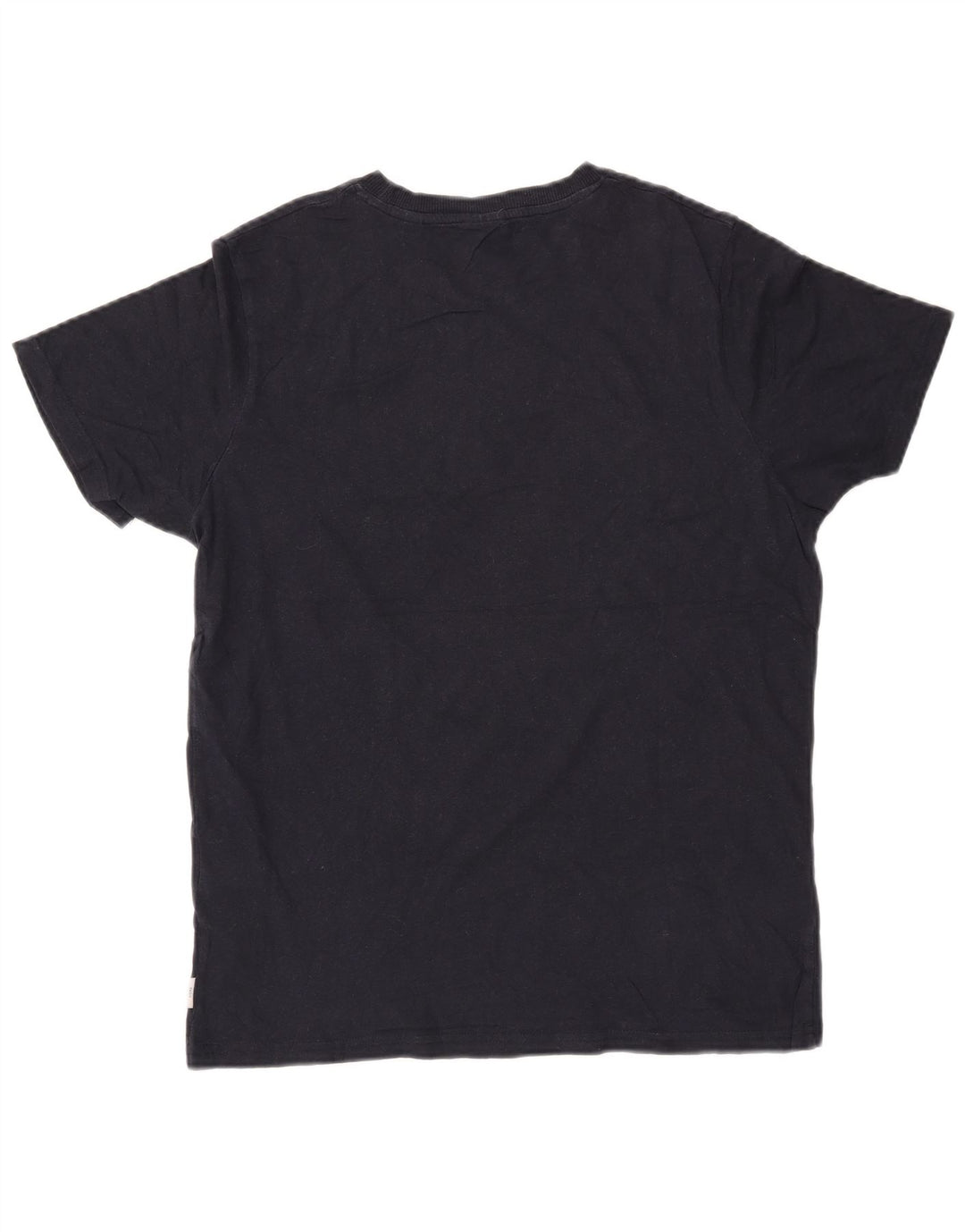 JACK & JONES Hombre Camiseta Gráfica Top Medium Azul Marino Algodón