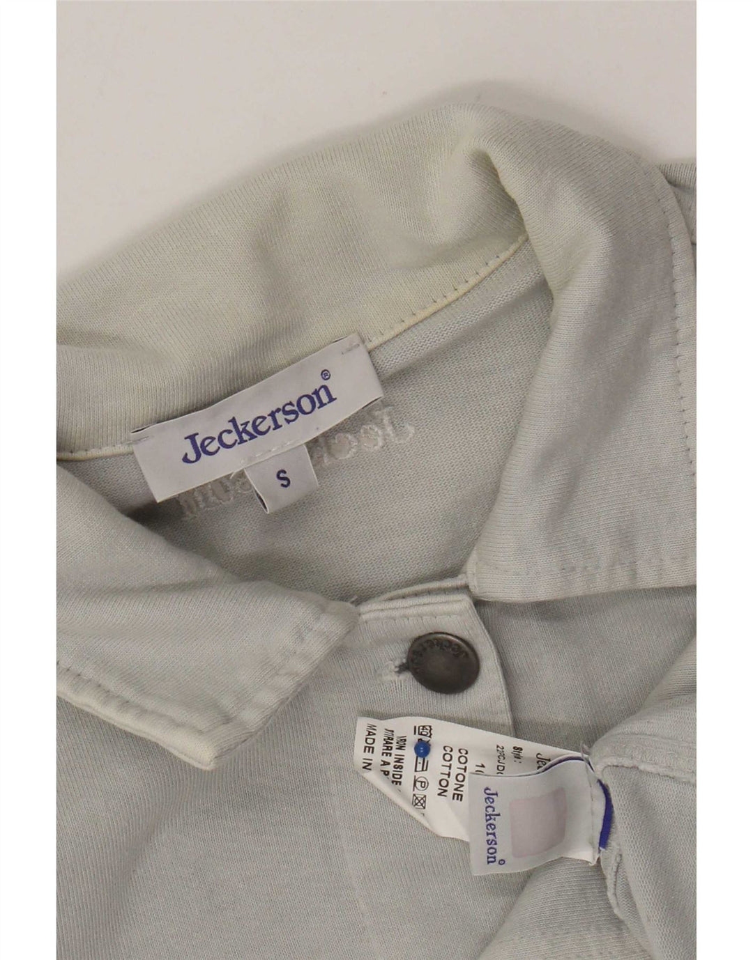 Jeckerson Chaqueta Bomber para Mujer UK 10 Small Azul Algodón