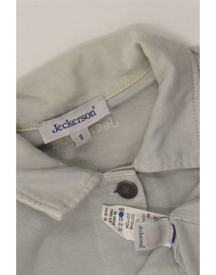 Jeckerson Chaqueta Bomber para Mujer UK 10 Small Azul Algodón