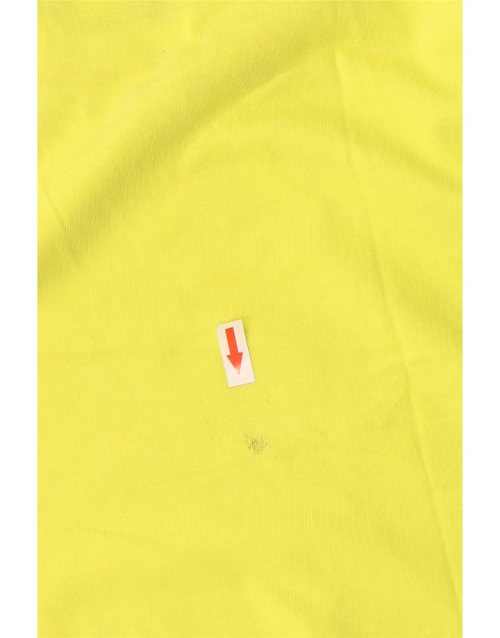 Diesel Hombre Camiseta Gráfica Top XL Algodón Amarillo