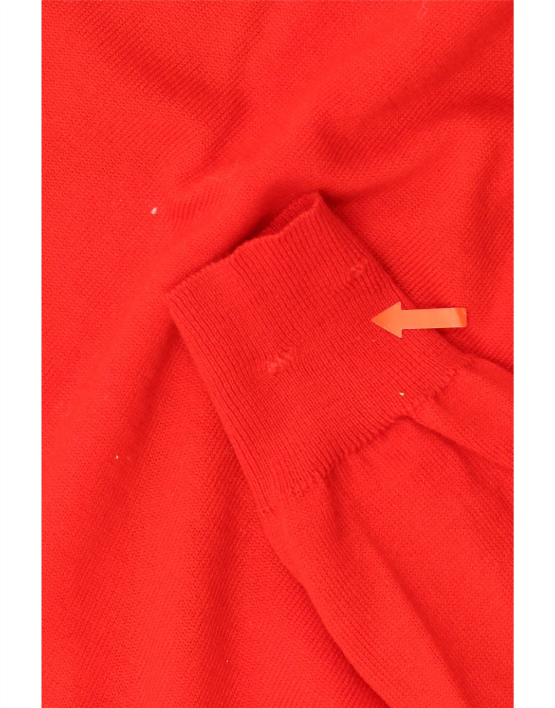 VINTAGE Hombres V-Cuello Jumper Suéter Medio Rojo Argyle/Diamante