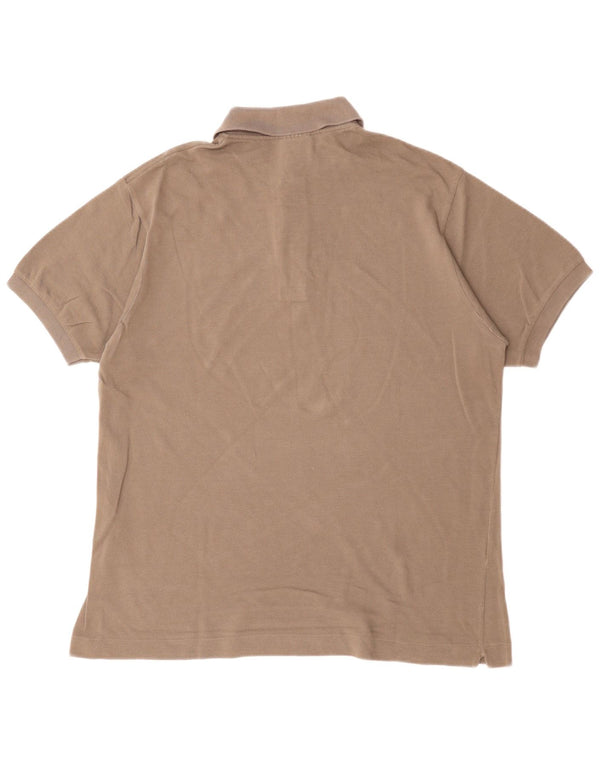 Polo Lacoste para hombre talla 5 grande algodón marrón