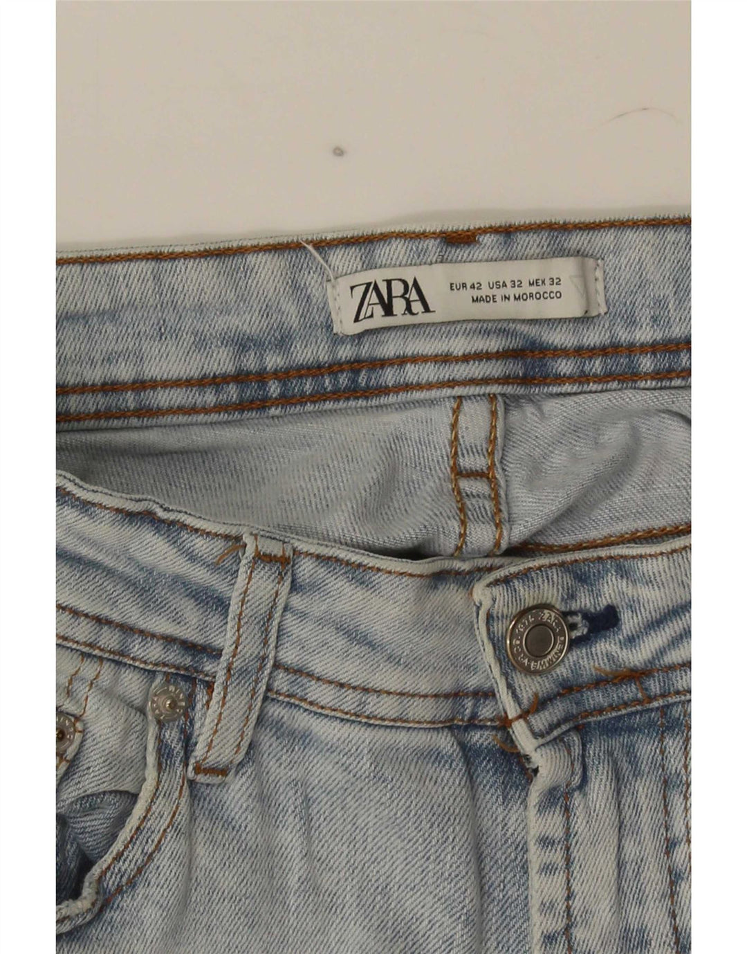Zara Mens Slim Jeans EU 42 Grande W32 L29 Azul