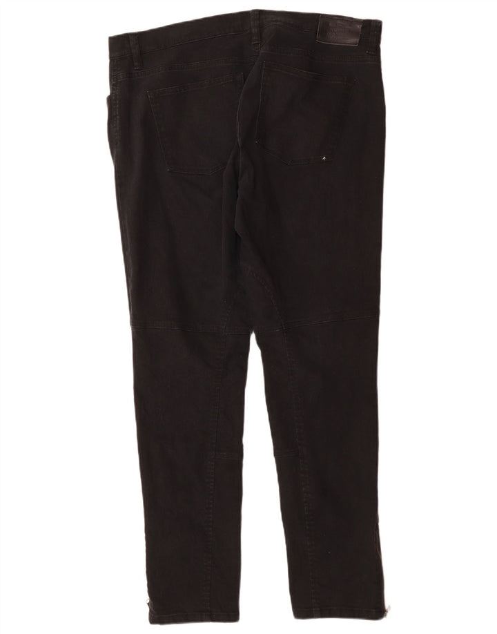 RALPH LAUREN Vaqueros ajustados para mujer US 14 XL W36 L29 Algodón negro