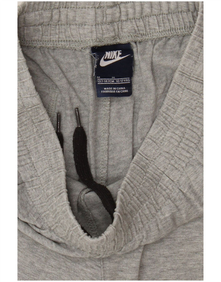 Nike Pantalones cortos deportivos con gráficos para niños 10-11 años Algodón gris medio