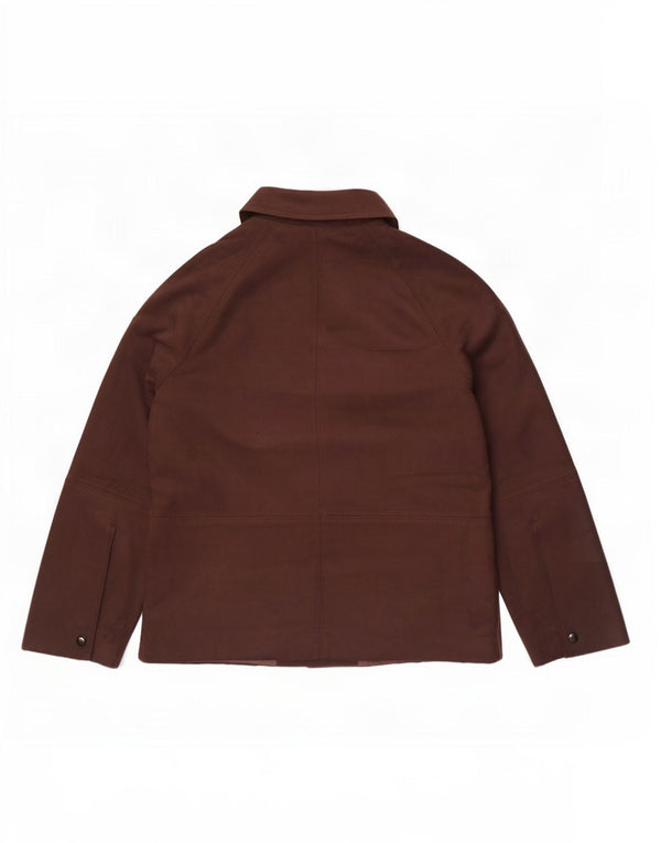Marks & Spencer Chaqueta tipo blazer de 4 botones para mujer UK 10 Small Marrón Poliéster