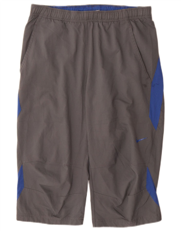Bermudas deportivas para hombre Nike Poliéster color block en gris medio