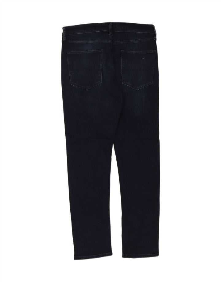 MARKS & SPENCER Mens Slim Jeans W32 L31 Navy Blue Cotton Vintage Marks & Spencer and Second-Hand Marks & Spencer from Messina Hembry 