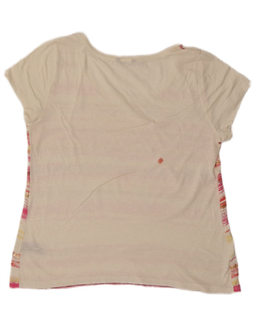 M&Co Camiseta para mujer Top UK 44 Algodón de rayas blancas medianas