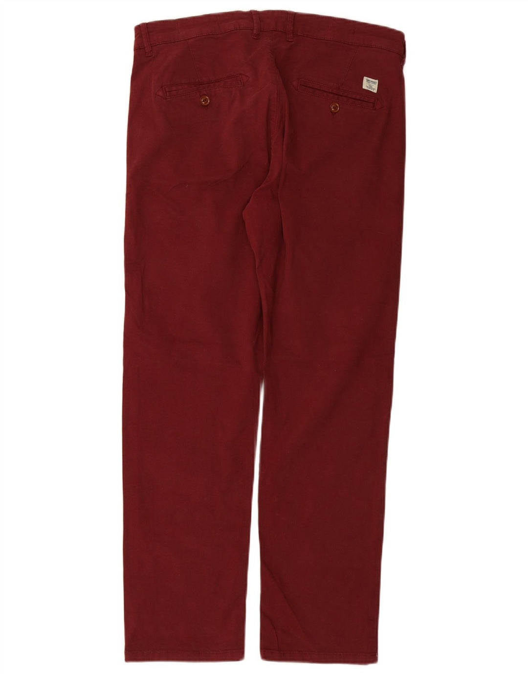 JACK & JONES Pantalón chino slim fit para hombre W34 L30 Algodón granate