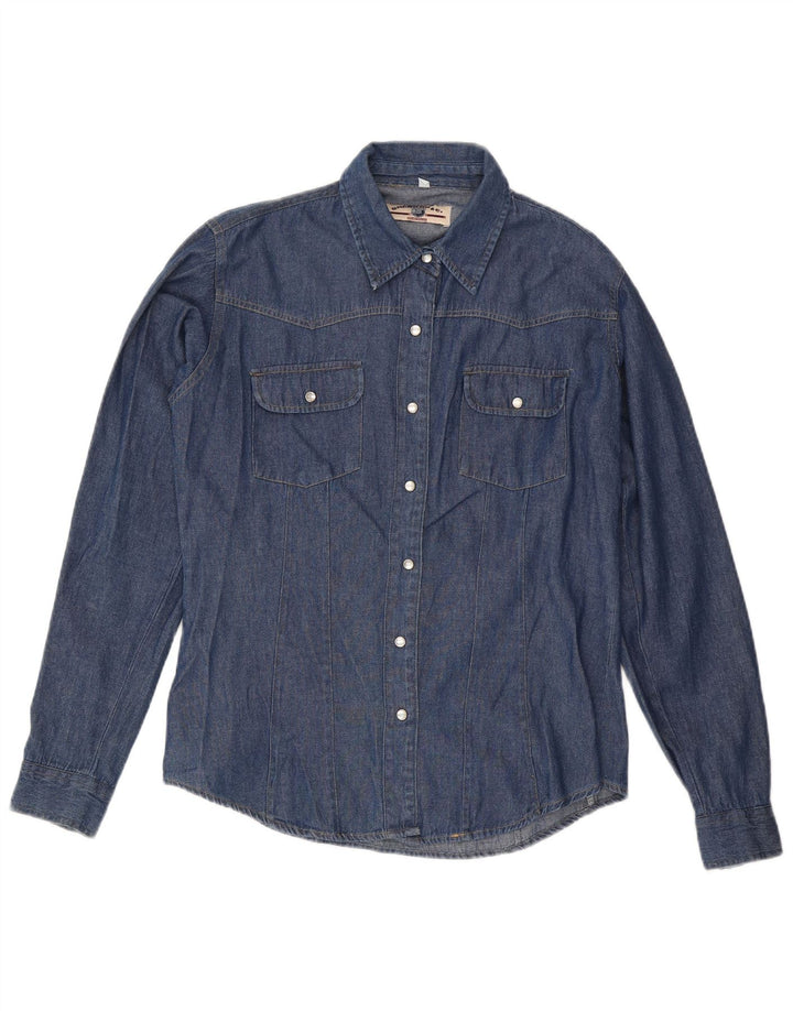 Brandon & C Camisa vaquera para mujer UK 40 XL Azul