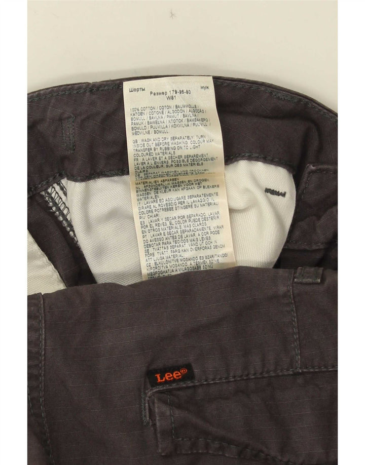 Pantalones cortos tipo cargo Lee para hombre W32 de algodón gris medio