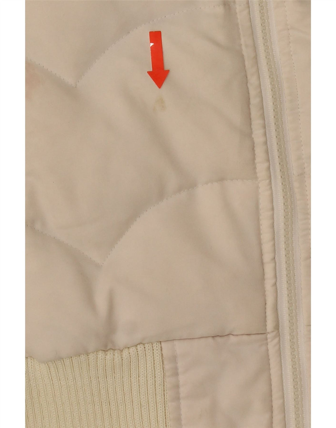 Levi's Chaqueta acolchada para mujer UK 6 XS Poliéster color block blanco