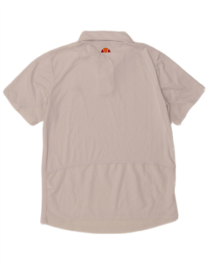 Polo Ellesse Hombre Pequeño Blanco A Rayas