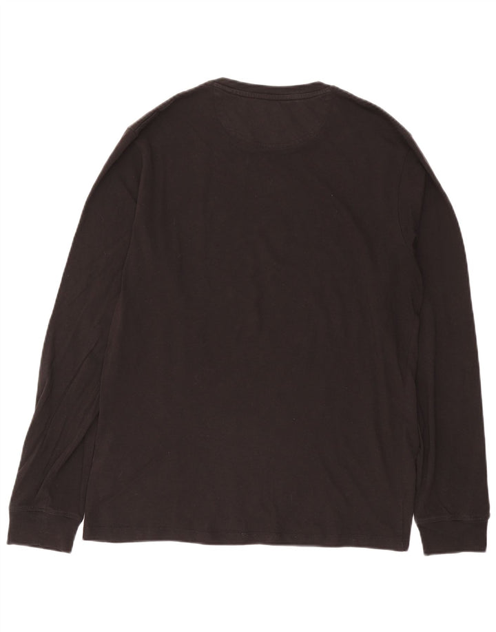 Timberland Hombre Slim Fit Top Manga Larga Algodón Negro Mediano