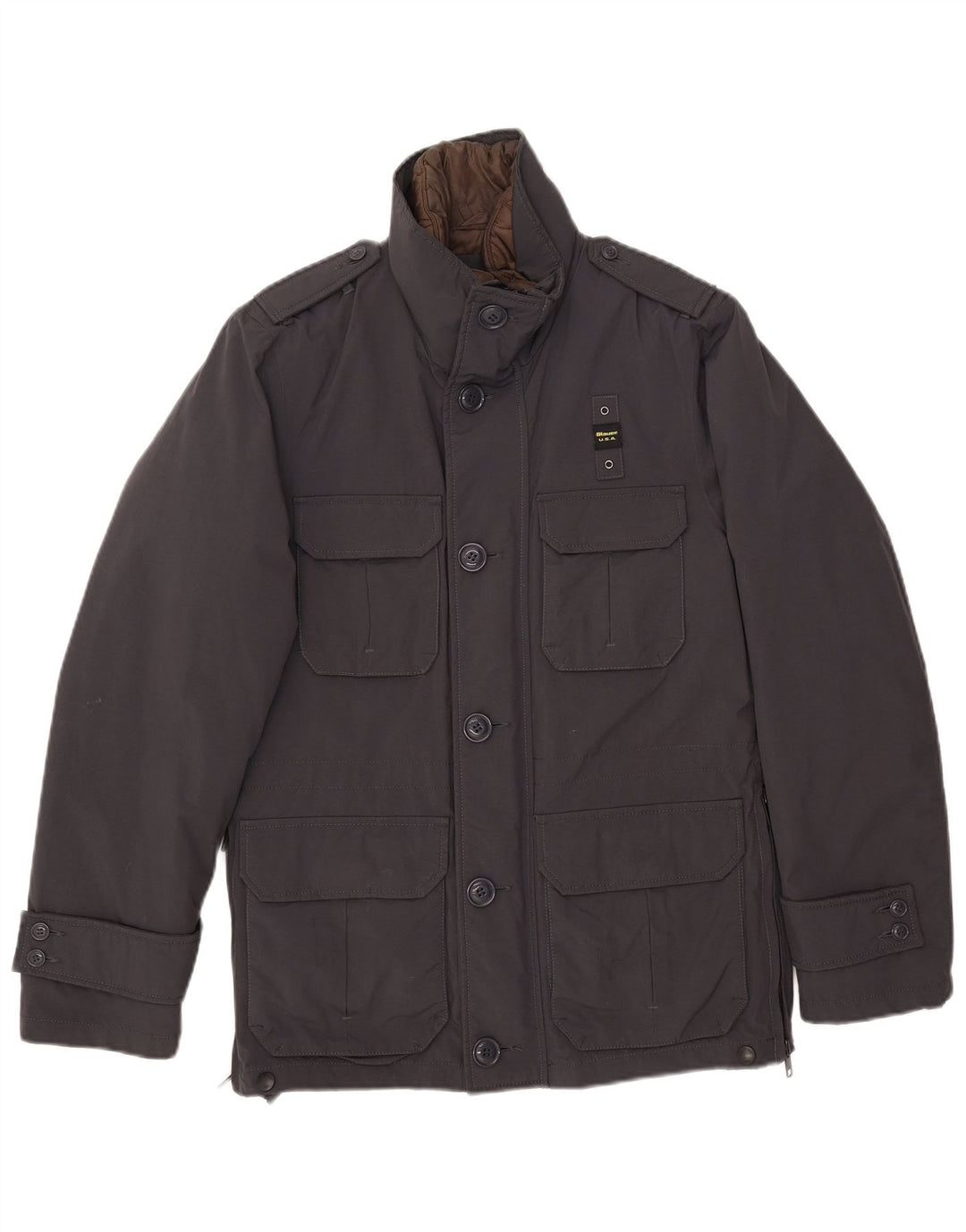 Blauer Chaqueta militar para hombre UK 36 Small Azul marino Nylon