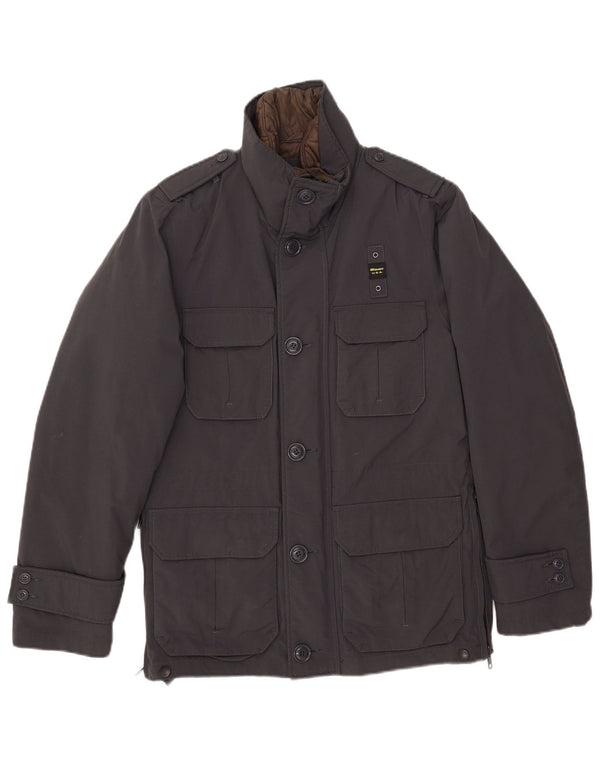 Blauer Chaqueta militar para hombre UK 36 Small Azul marino Nylon