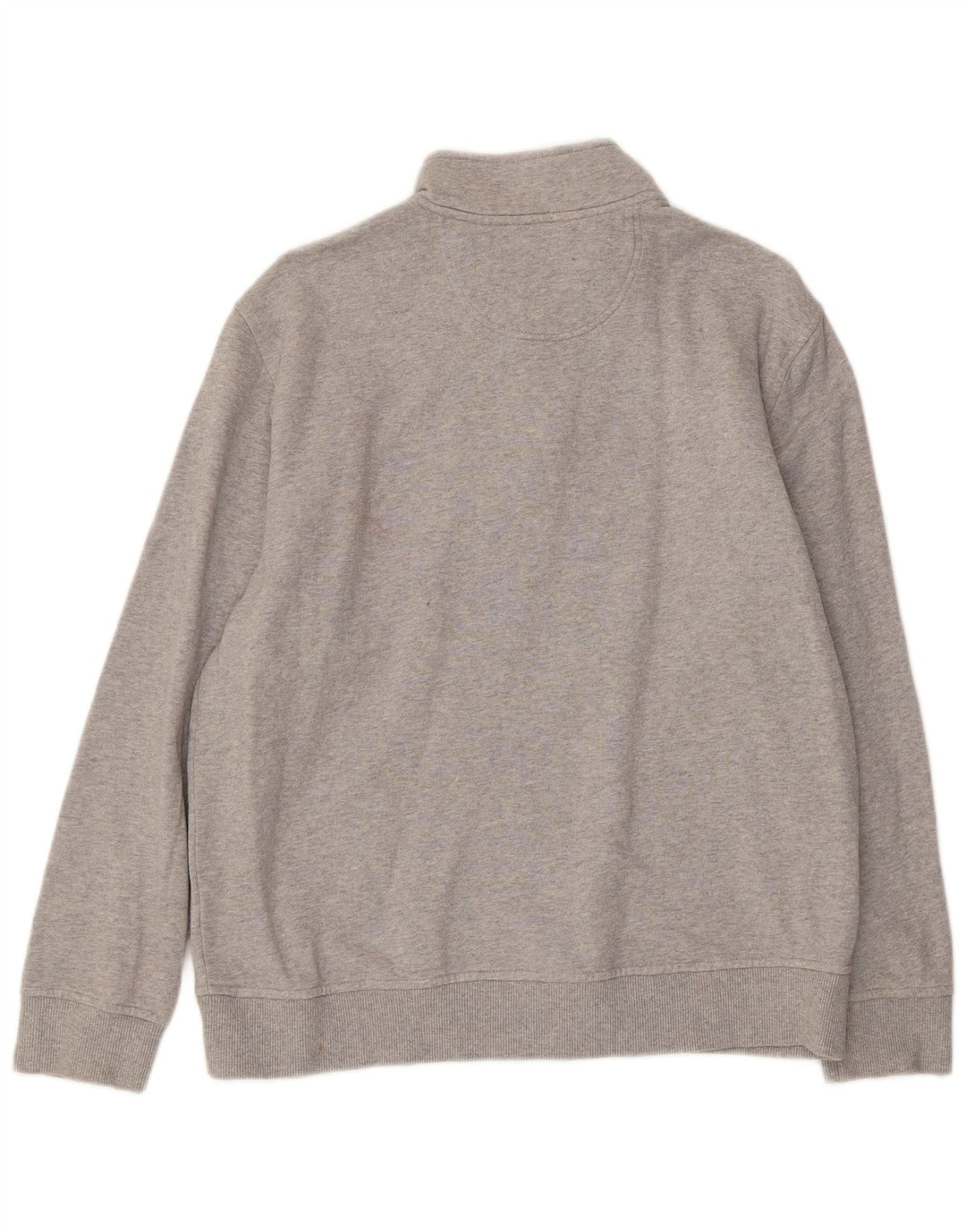 Izod Hombre Sudadera Con Cremallera Y Cuello Jersey De Algodón Gris Medio
