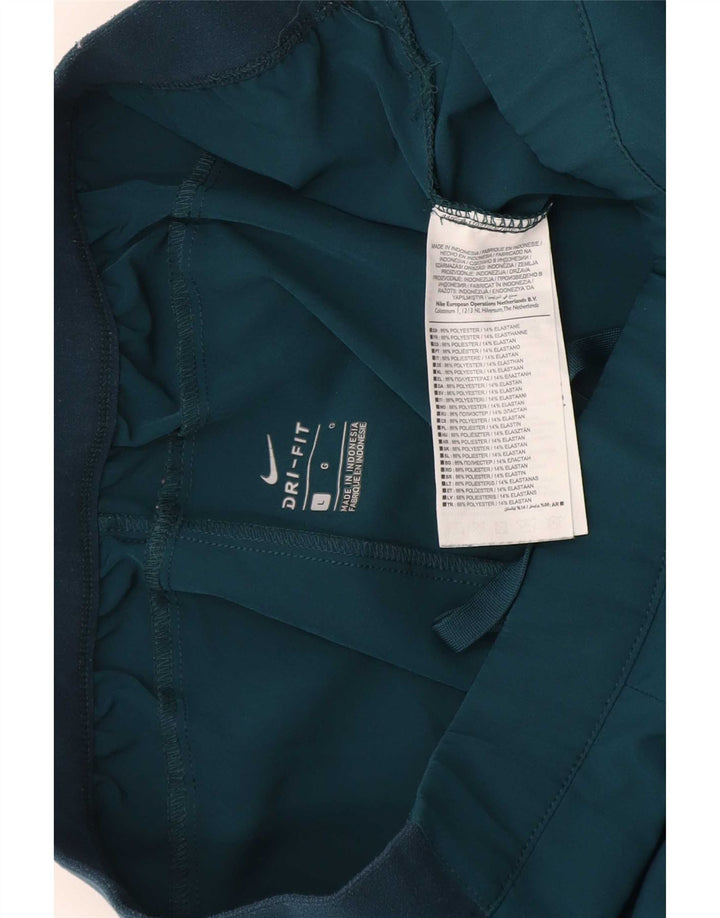 Nike - Pantalones cortos deportivos Dri Fit para hombre, poliéster verde grande