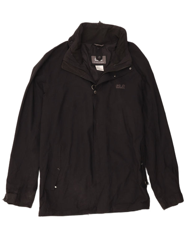 Jack Wolfskin Chaqueta cortavientos para hombre UK 50 3XL Poliamida negra
