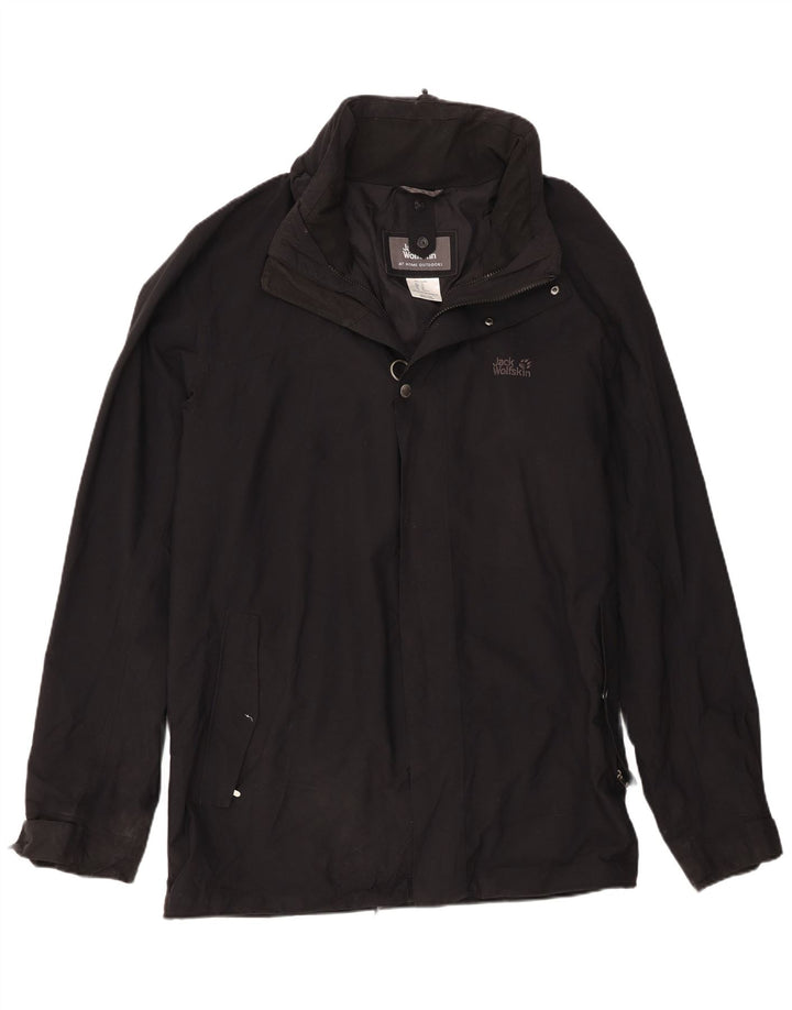 Jack Wolfskin Chaqueta cortavientos para hombre UK 50 3XL Poliamida negra