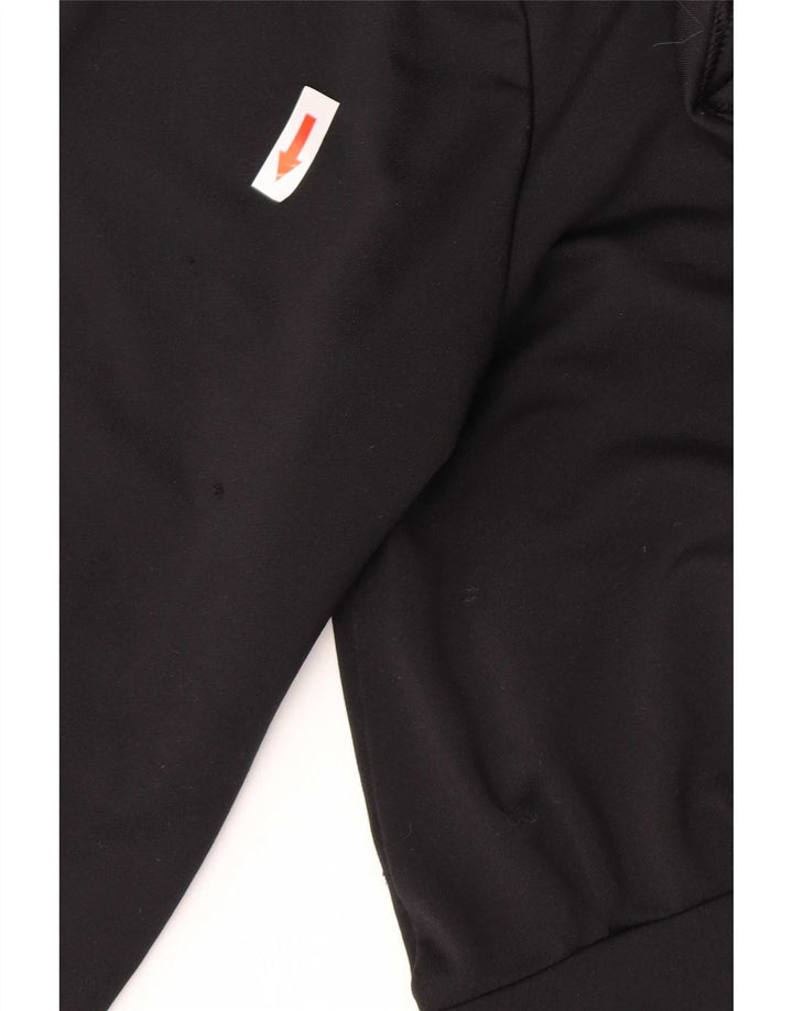 Adidas Mujer Clima 365 Chándal Top Chaqueta UK 14 Mediano Negro Poliéster