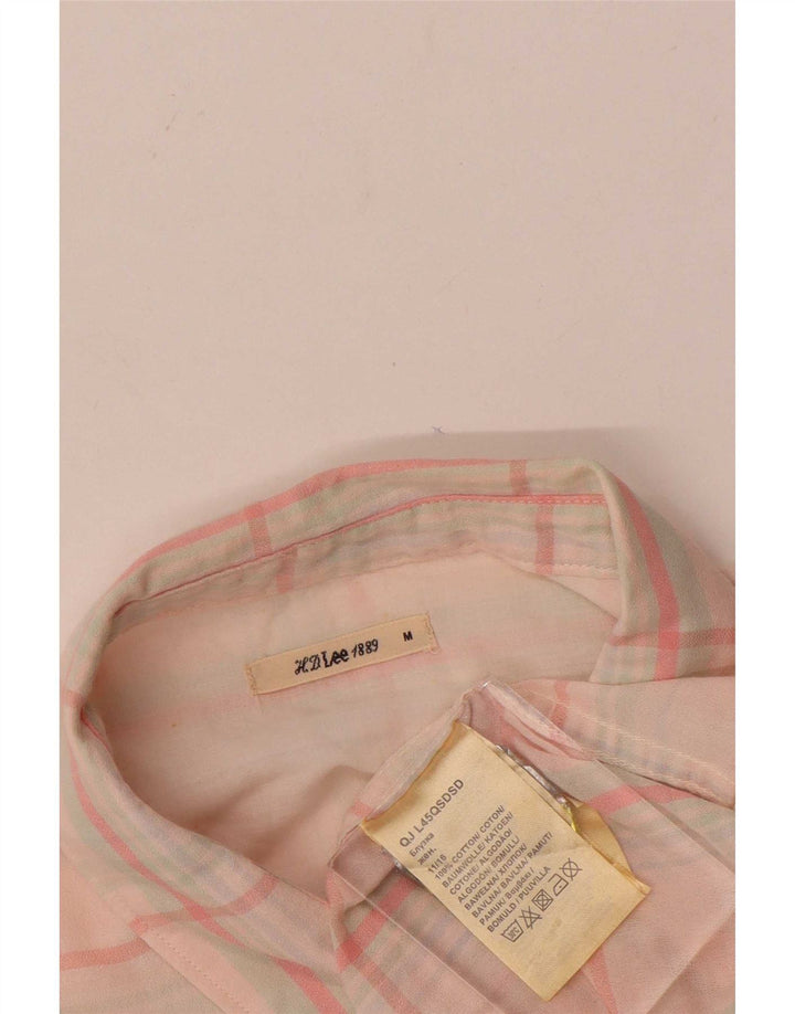 Camisa Lee para mujer UK 44 Algodón a cuadros rosa mediano
