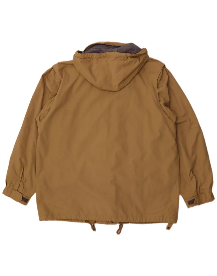 Fila Chaqueta cortavientos con capucha para hombre IT 52 XL Poliéster beige