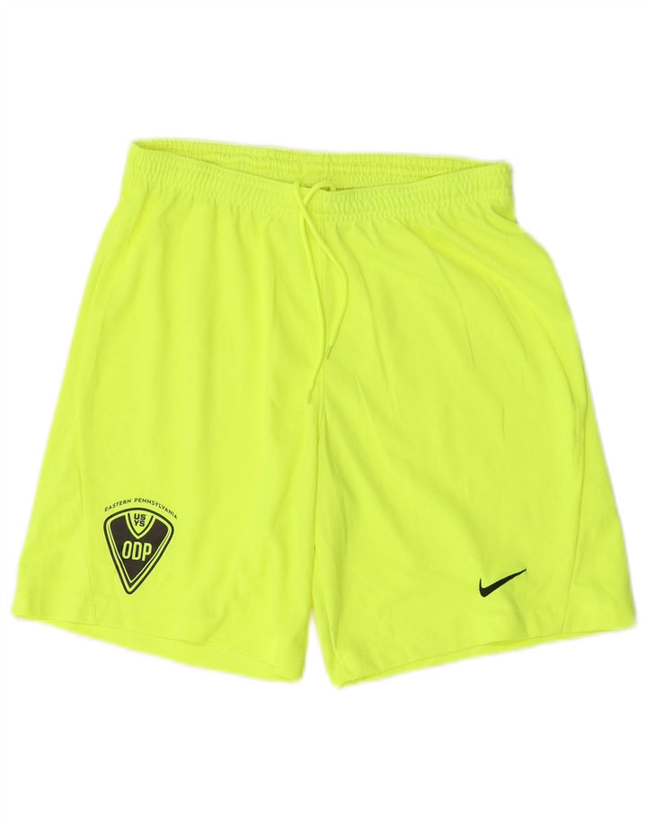 Nike - Pantalones cortos deportivos para hombre, talla pequeña, poliéster verde