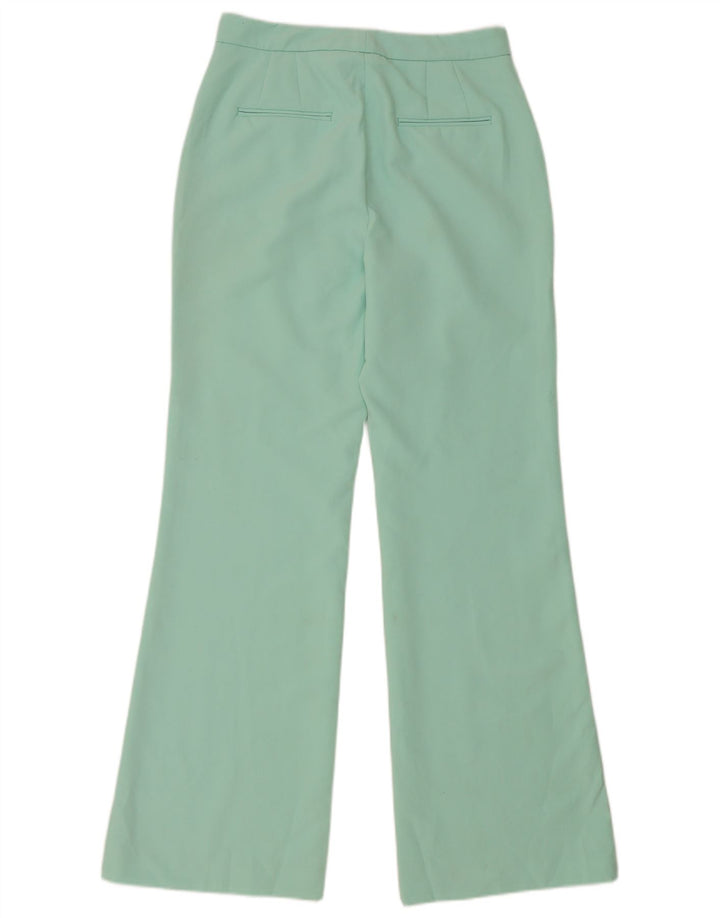 Zara Mujer Pantalones Casuales Bootcut Pequeño W26 L31 Verde