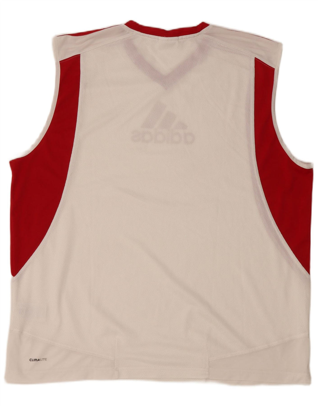 ADIDAS Hombre Climalite Graphic Vest Top XL Blanco Colorblock Poliéster